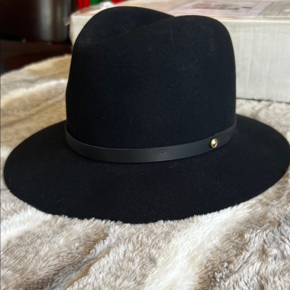 rag & bone Black floppy brim Fedora - Picture 1 of 6
